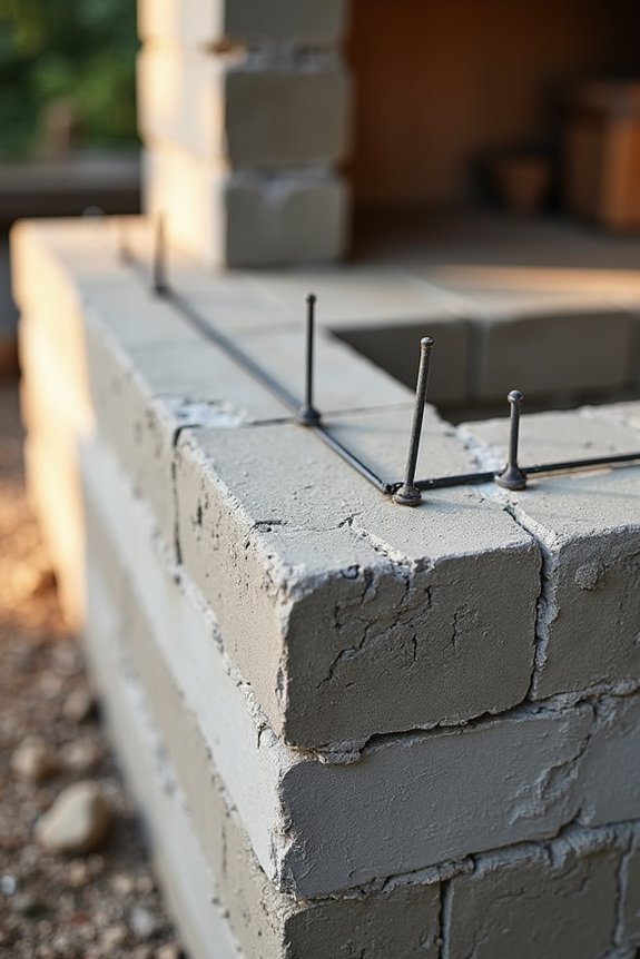 reinforced foundation with firebox assembly