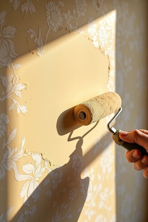 remove wallpaper before painting for lasting smoothness