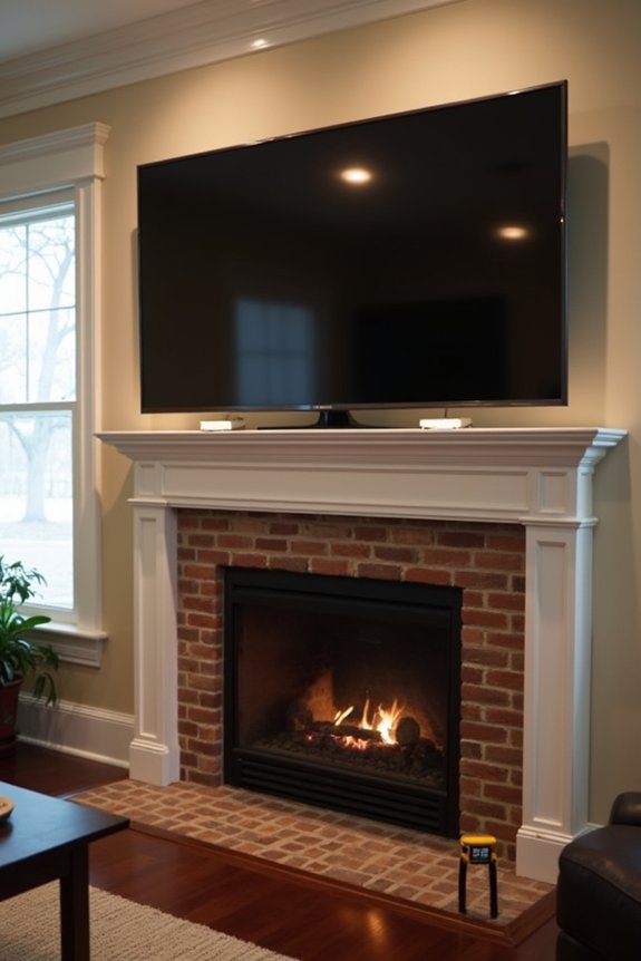 secure tv to stud backed wall firmly