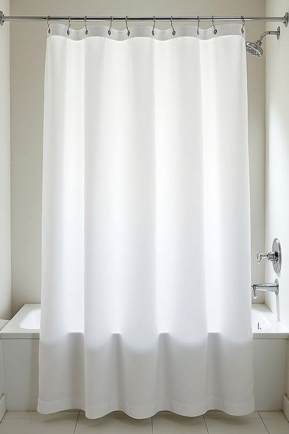shower curtain width rule