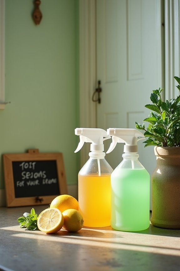 vinegar citrus mint spray