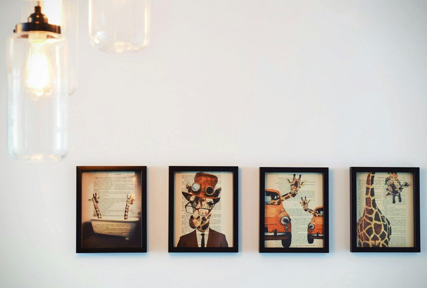 wall decor ideas behind tv stand