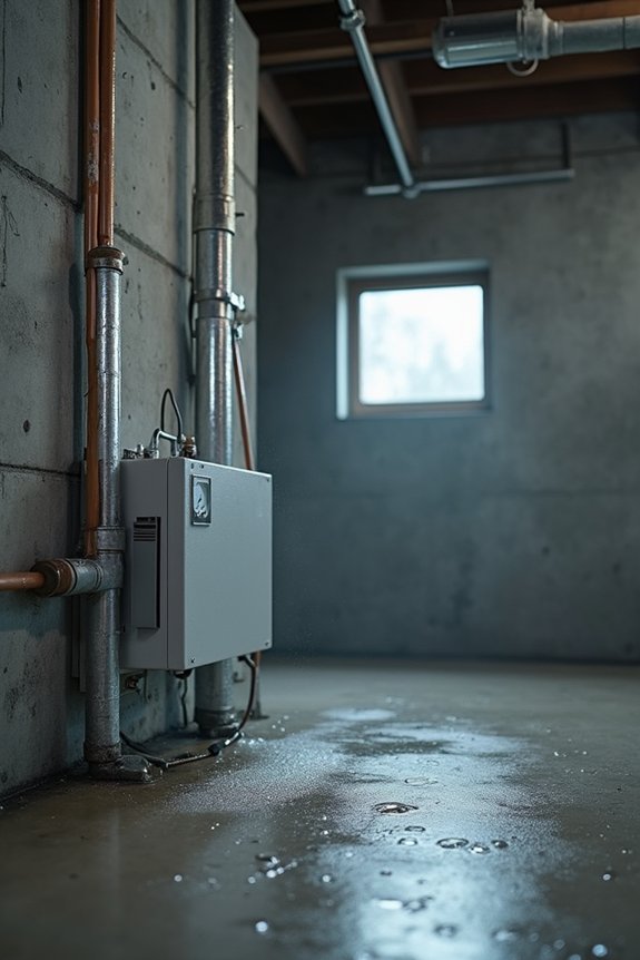 water seeping moisture poor ventilation