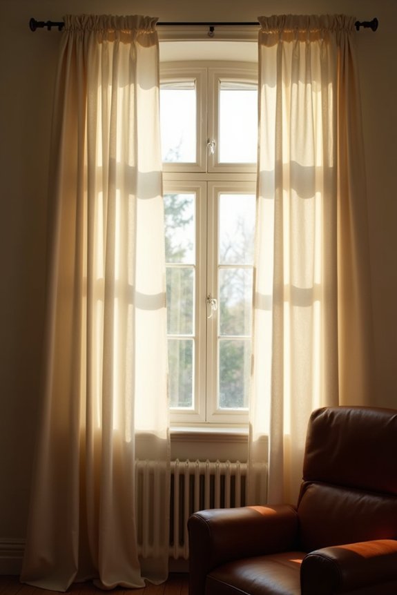 white backing reflects heat outward